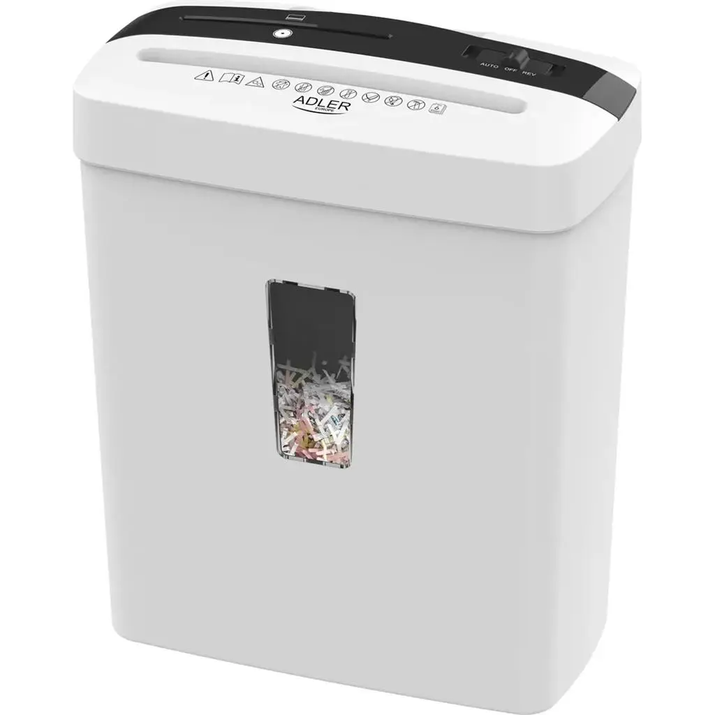 Distrugător de hârtie Adler AD-1037 white pe tehnoparc.md Distrugător de hârtie Adler AD-1037 white