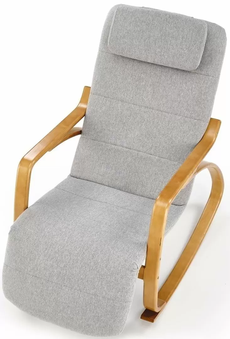 Кресло Halmar Prime, серый/натуральный