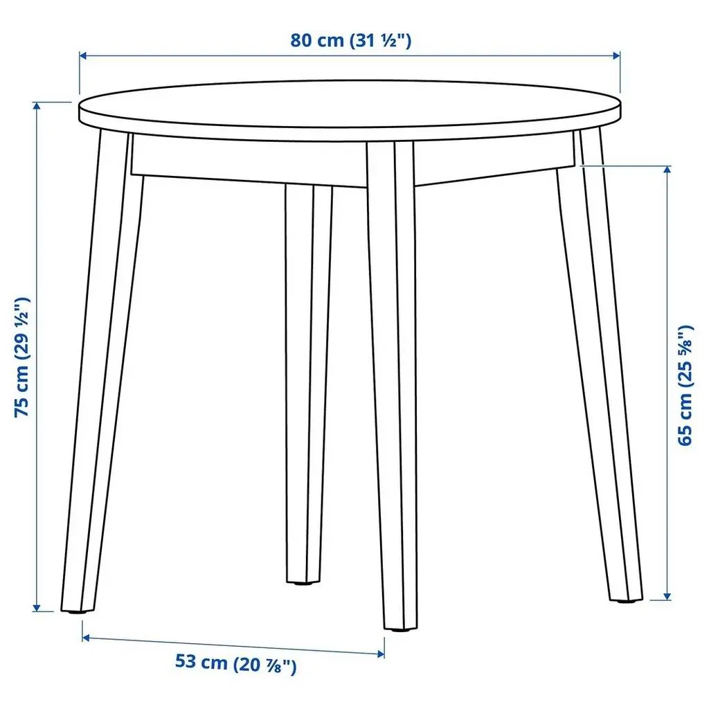 Masă IKEA Nackanas, salcâm