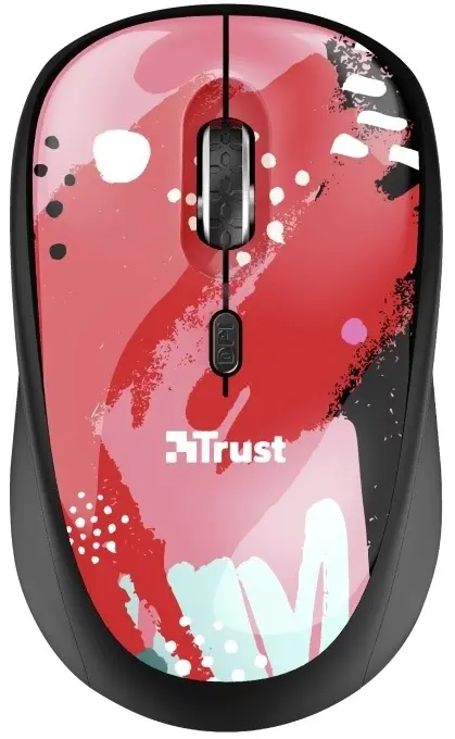 Mouse Trust Yvi Red Brush, roșu