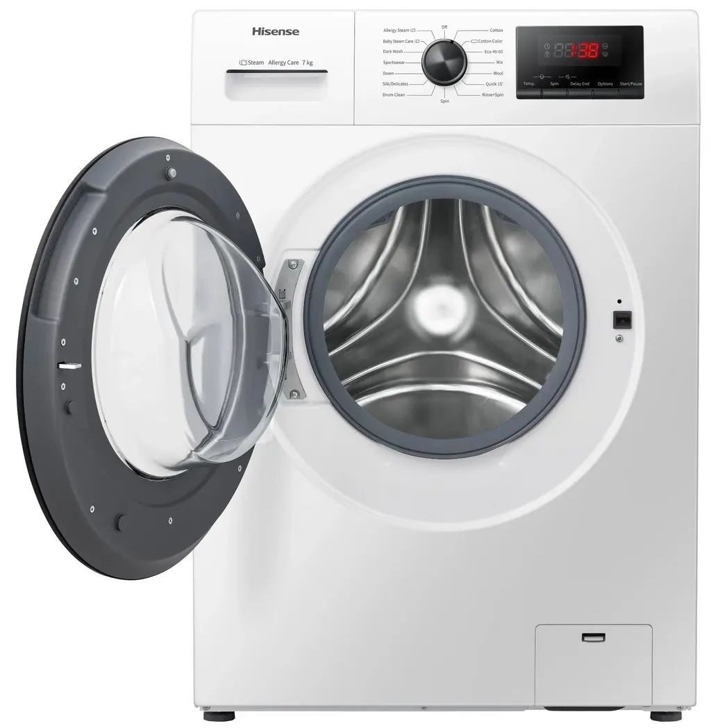 Maşină de spălat rufe Hisense WFPV7012EM, alb