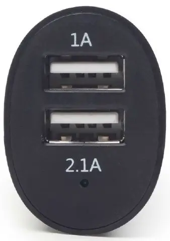 Încărcător auto Gembird EG-U2C2A-CAR-01, negru