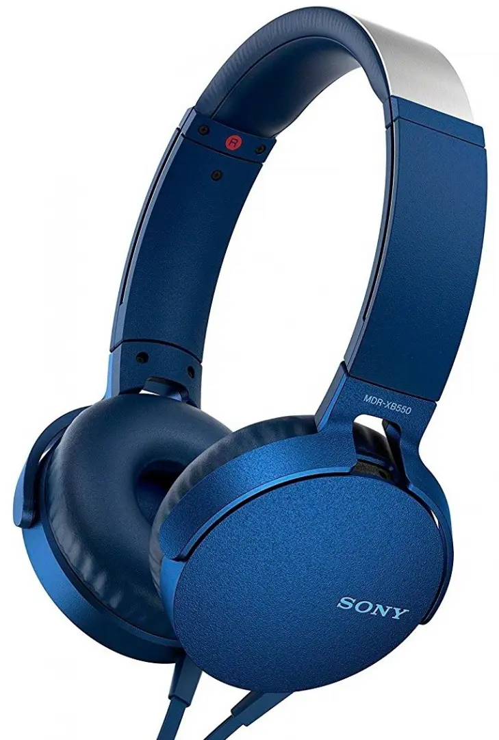 Наушники Sony MDR-XB550AP Extra Bass, синий