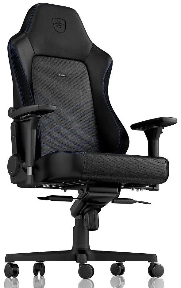 Компьютерное кресло Noblechairs NBL-HRO-PU-BBL, черный/синий на tehnoparc.md Компьютерное кресло Noblechairs NBL-HRO-PU-BBL, черный/синий
