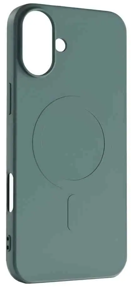 Husă de protecție WOO Liquid Silicone Magsafe iPhone 16 Plus (WOOLSCMIP16PLGR), verde