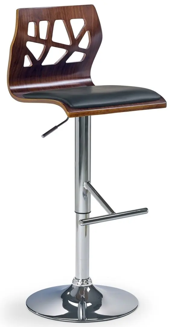 Scaun pentru bar Halmar H34, nuc/negru