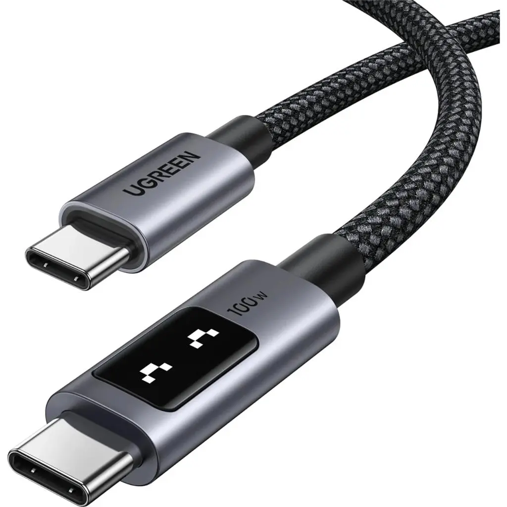 Cablu USB Ugreen Uno Series Type-C to Type-C 1m, negru pe tehnoparc.md Cablu USB Ugreen Uno Series Type-C to Type-C 1m, negru