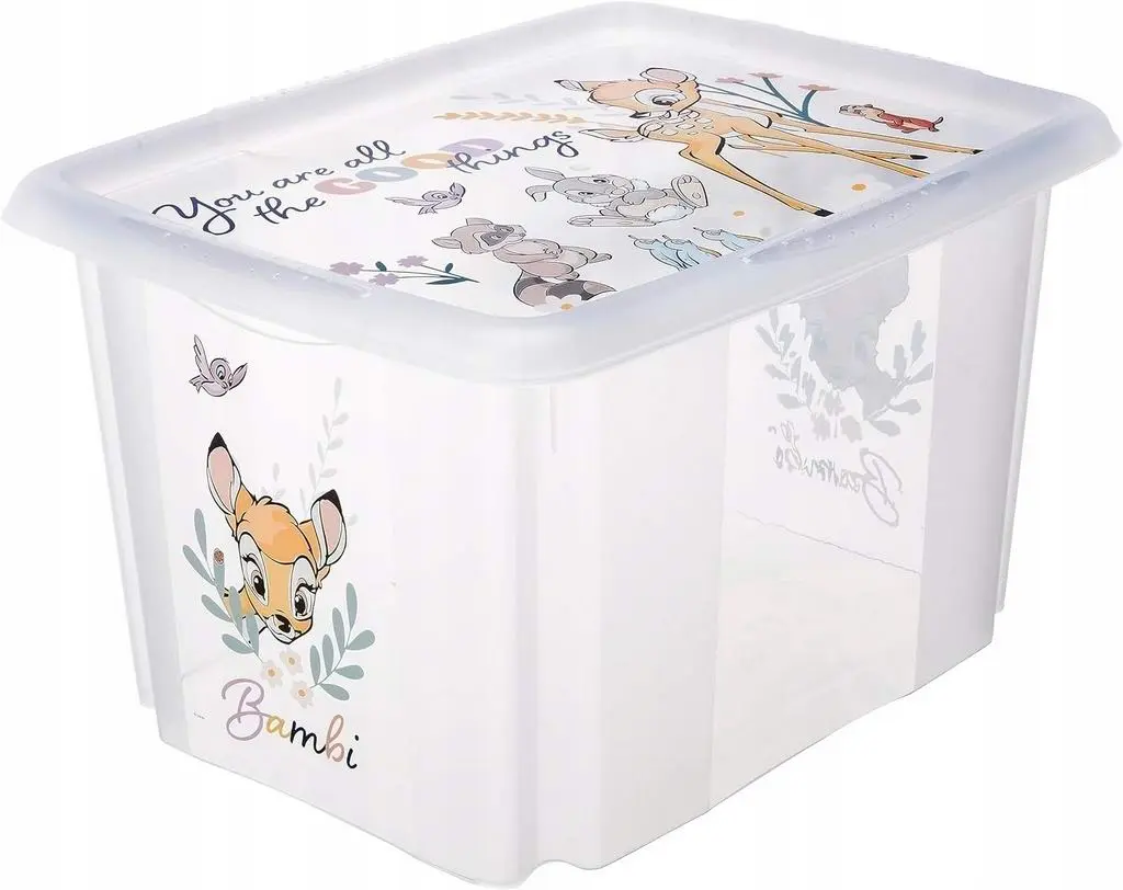 Container pentru jucării Keeeper Bambi 30L, transparent