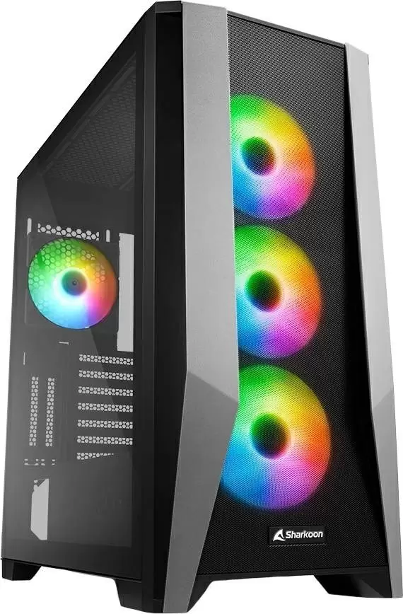 Корпус Sharkoon TG7M RGB, черный