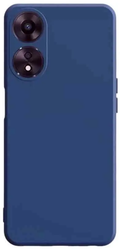 Husă de protecție Helmet Case Liquid Silicone Oppo A78 4G (HMTCLSOPA78BL), albastru