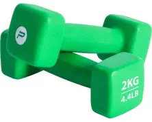 Halteră Pure Neopren Dumbbell Set 2x2kg, verde