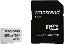 Карта памяти Transcend microSDXC 300S + SD adapter, 256ГБ