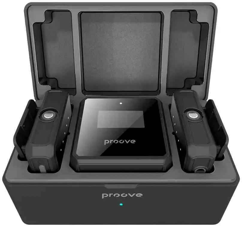 Microfon Proove Forum Type-C/Lighting/Aux (2 mic), negru