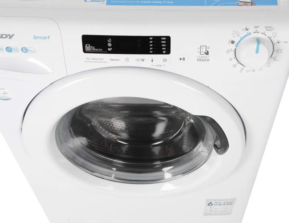 Maşină de spălat rufe Candy CS4 1262DE/1-S, alb