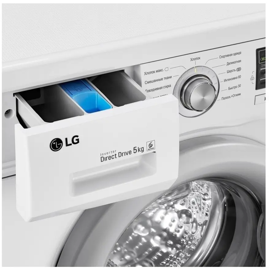 Стиральная машина LG F10B8LD7, белый на tehnoparc.md Стиральная машина LG F10B8LD7, белый