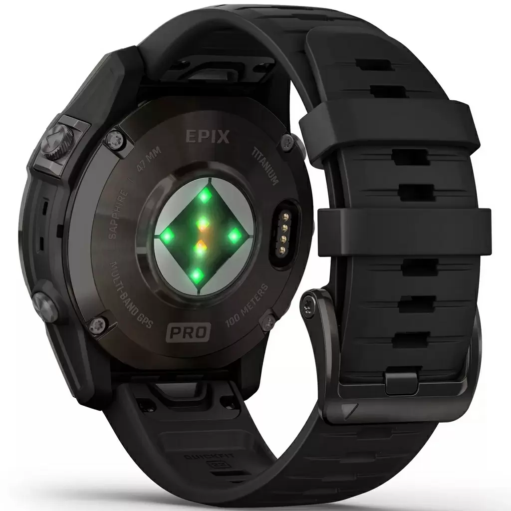 Умные часы Garmin Epix Pro Gen 2, 47mm, Sapphire, Carbon Grey DLC Titanium with Black Band