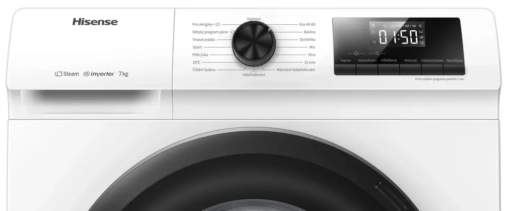 Maşină de spălat rufe Hisense WFQP7012EVM, alb