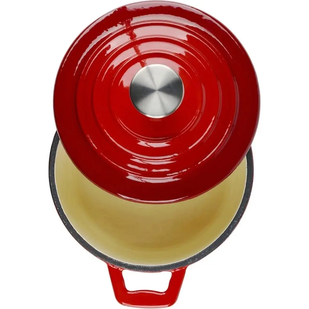 Oală Alpina Cast Iron Red, roșu