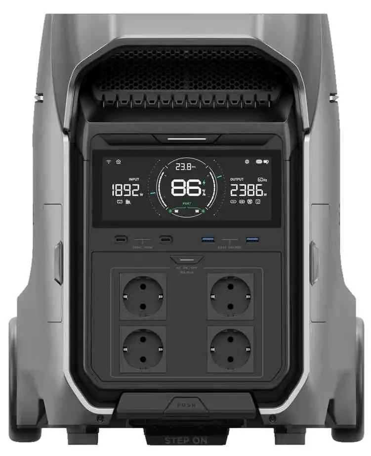 Stație de încărcare portabilă EcoFlow Delta Pro 3, gri