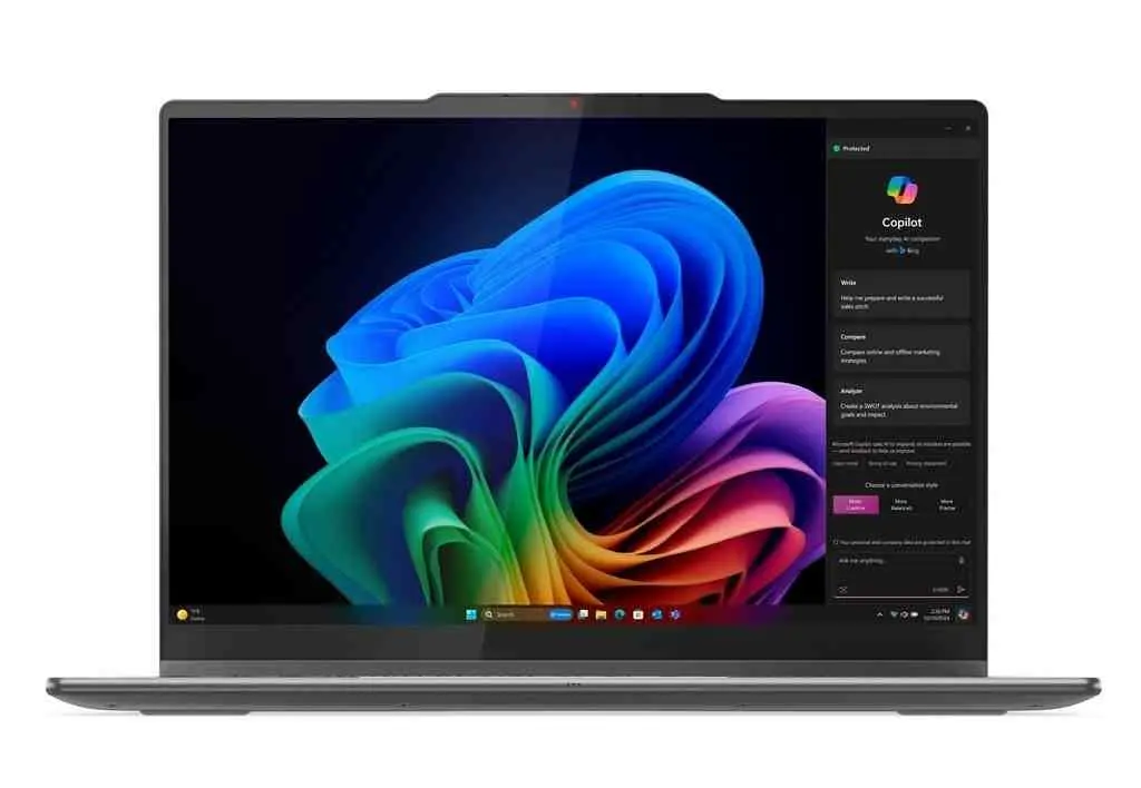 Laptop Lenovo Yoga 7 2-in-1 14ILL10 (14.0"/2.8K/Core Ultra 7 258V/32GB/1TB/Intel Arc), gri