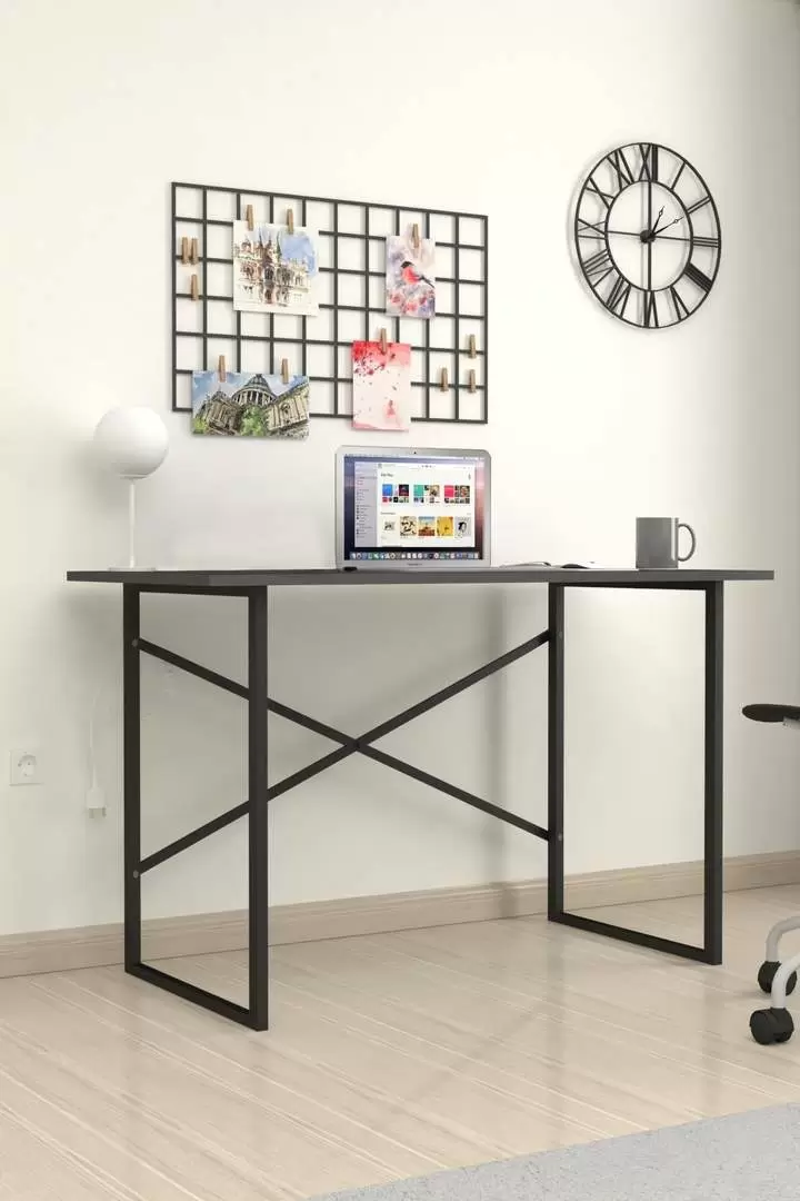 Masă de birou Fabulous 60x120cm, antracit/negru