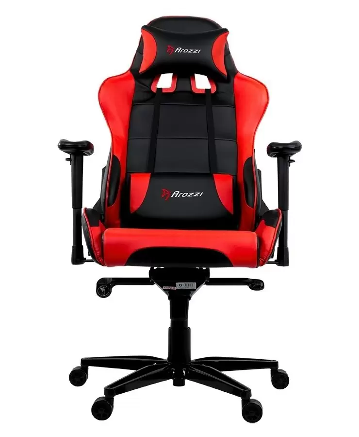 Компьютерное кресло Arozzi Verona XL+, черный/красный