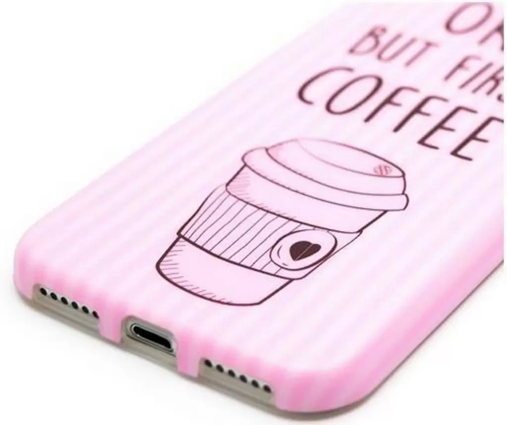 Husă de protecție I-Paint Soft IPhone 7/8 Coffee Mug, roz