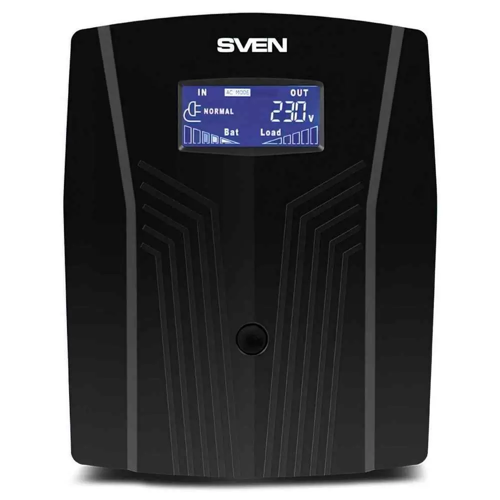 Stabilizator de tensiune Sven Pro 1500 LCD, negru
