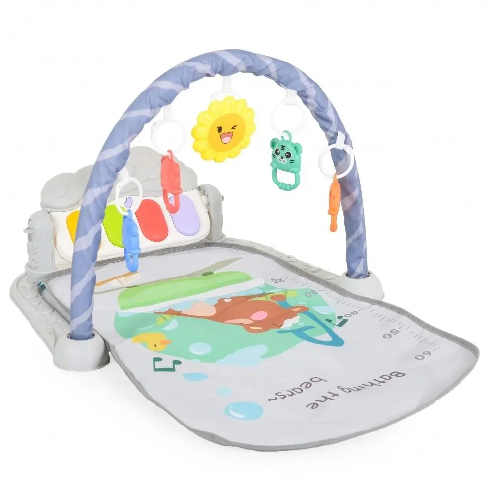 Игровой коврик Moni 368 Bear 73x54см, серый