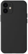 Husă de protecție Baseus Liquid Silica Gel Protective Case For iPhone 12, negru