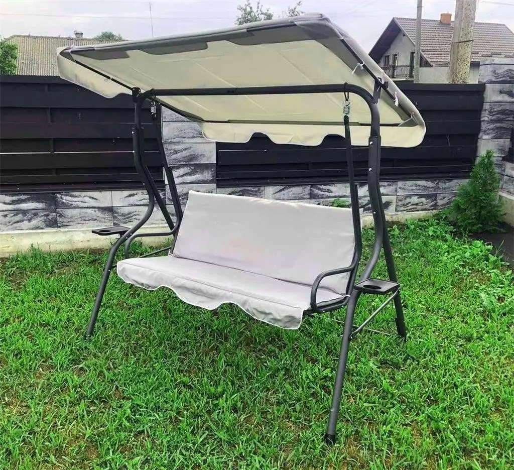 Leagăn de grădină GardenLine KRE5422, gri pe tehnoparc.md Leagăn de grădină GardenLine KRE5422, gri