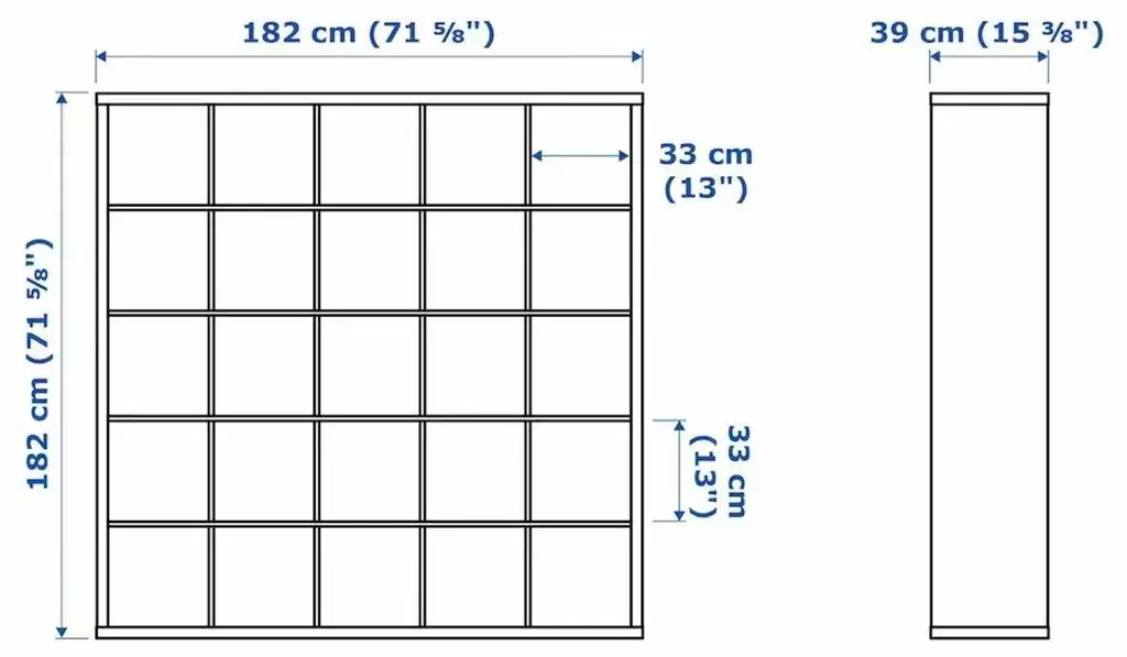 Стеллаж IKEA Kallax 182x182см, белый