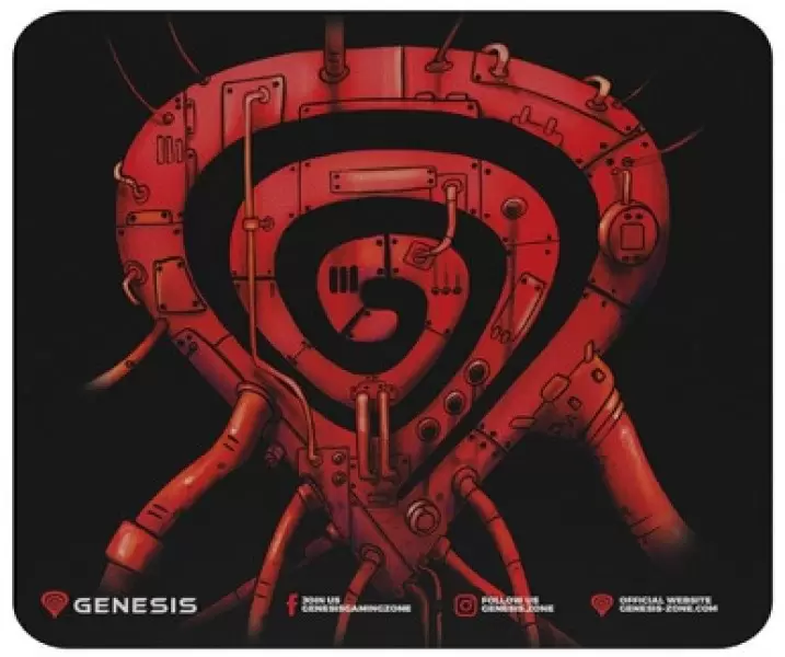 Коврик для мышки Genesis Promo-Pump Up, черный/красный