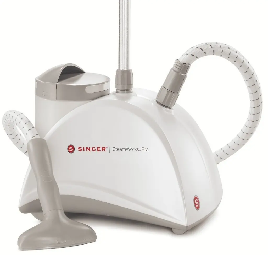 Aparat de călcat vertical cu aburi Singer SteamWorks Pro SWP-02C1E, alb/gri pe tehnoparc.md Aparat de călcat vertical cu aburi Singer SteamWorks Pro SWP-02C1E, alb/gri