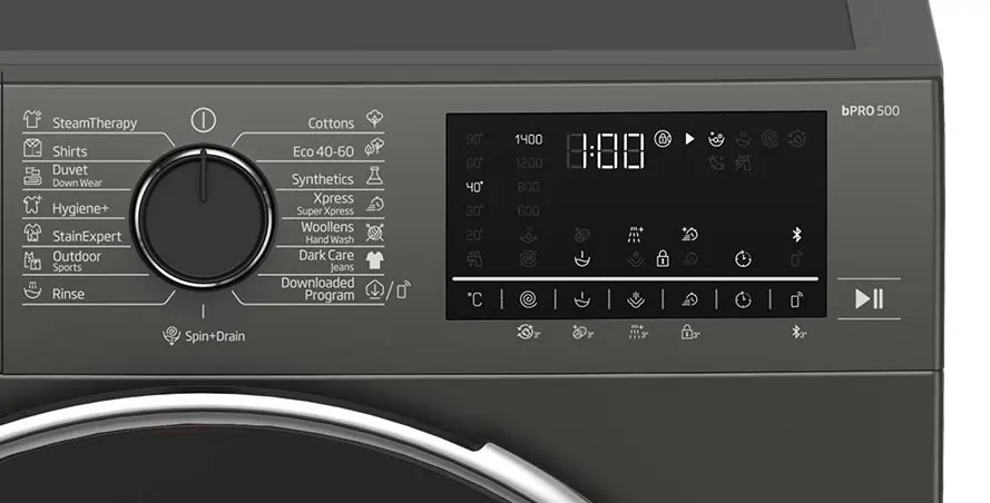 Maşină de spălat rufe Beko B3WFU510418M, gri