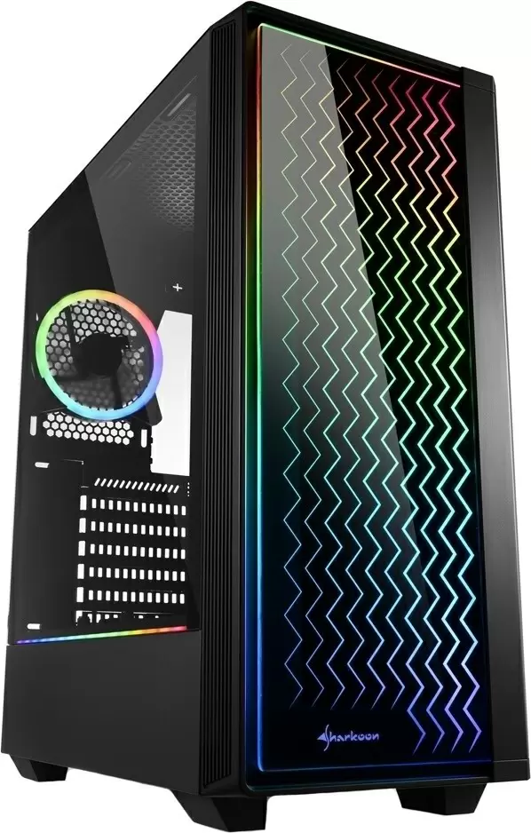 Carcasă Sharkoon RGB Lit 200, negru