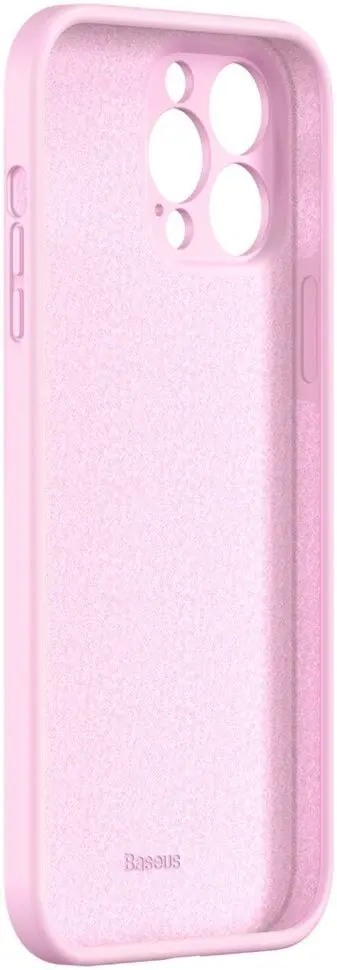 Чехол Baseus Liquid Silica Gel Protective Case For iPhone 13 Pro Max, розовый