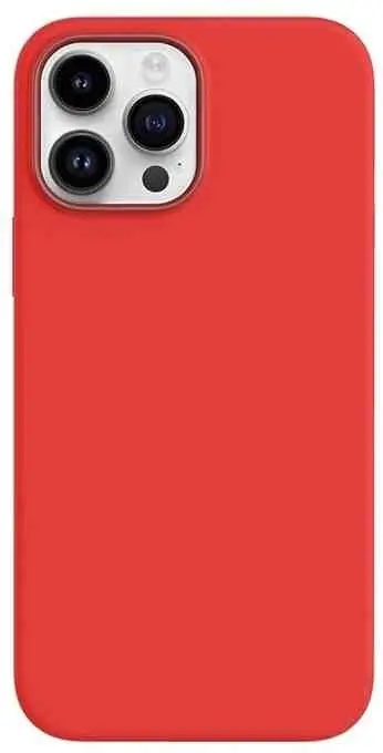Husă de protecție Helmet Case Silicone Soft Touch iPhone 14 Pro Max (HMTCSP14PMRD), roșu