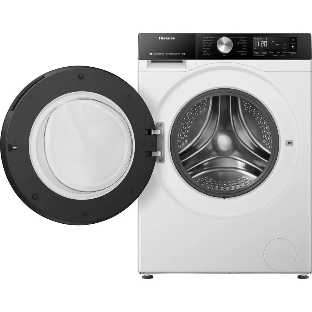 Maşină de spălat rufe Hisense WF3S8045BW3, alb