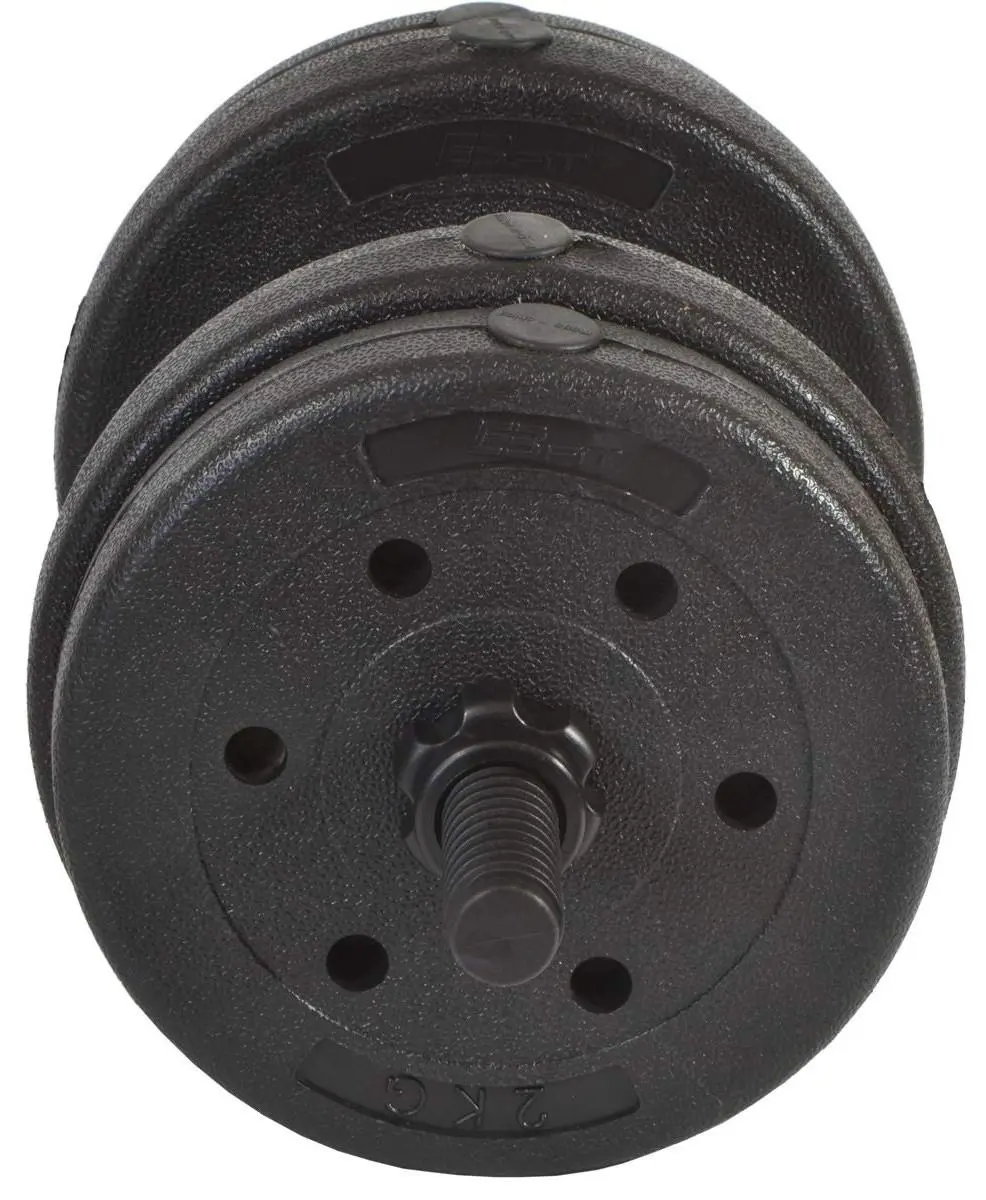 Halteră Enero Dumbbell Set 2x10kg, negru