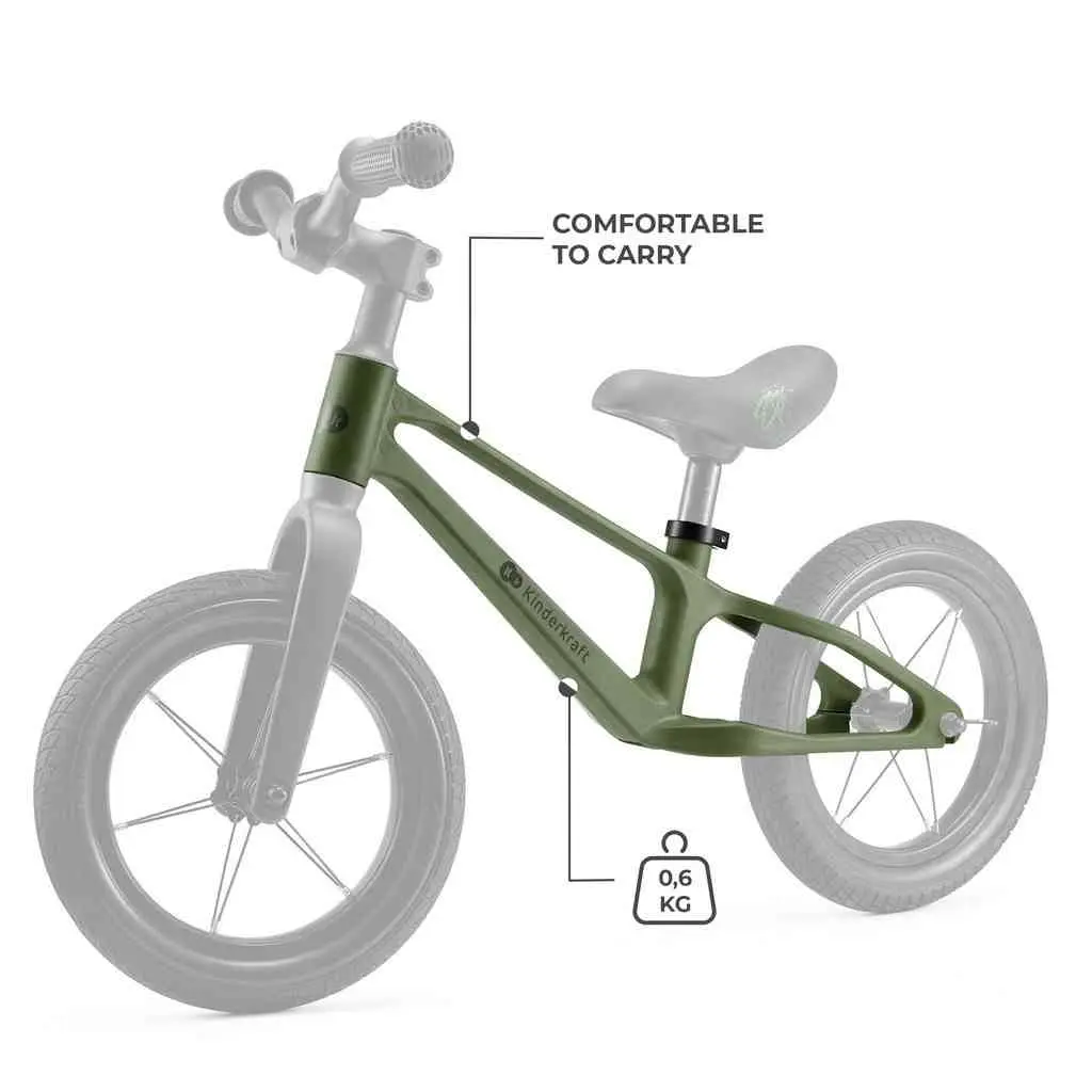 Bicicletă fără pedale KinderKraft Enter, verde