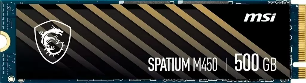SSD накопитель MSI Spatium M450 NVMe, 500ГБ