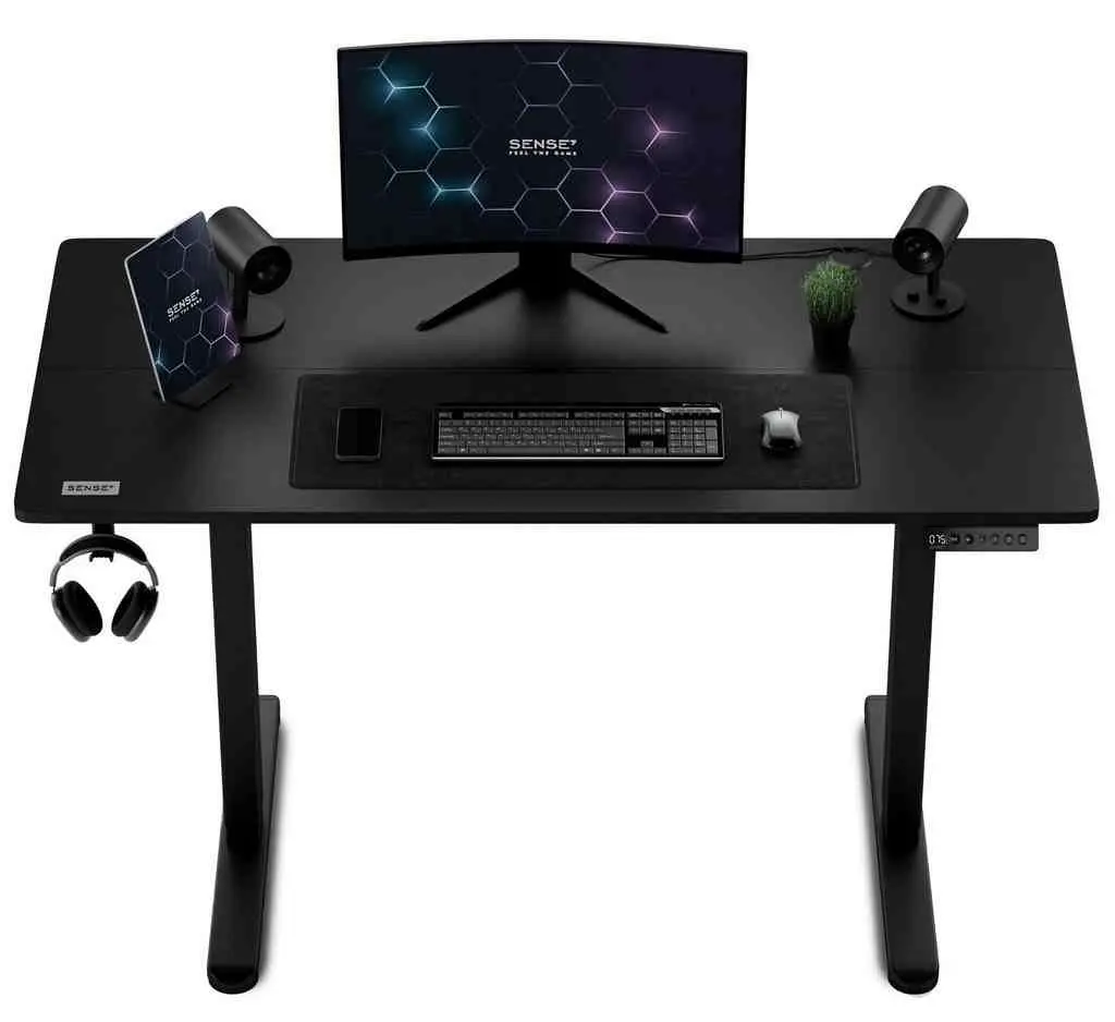 Masă de birou SENSE7 Nojo 120x60, negru