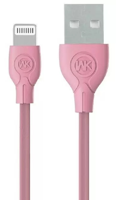 Cablu USB WK Design Ultra Speed 1M Lightning, roz