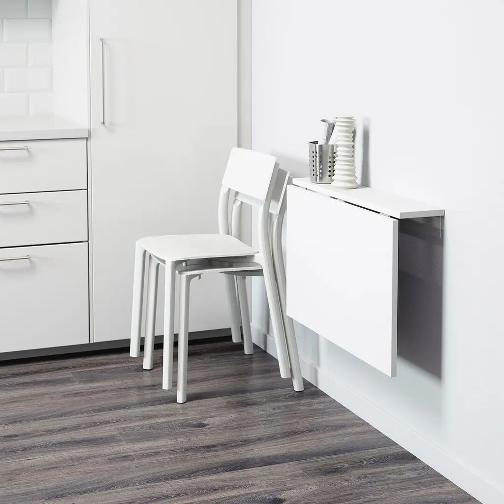 Masă IKEA Norberg 74x60cm, alb