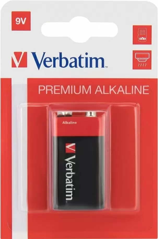 Батарейка Verbatim 9V 49924, 1шт