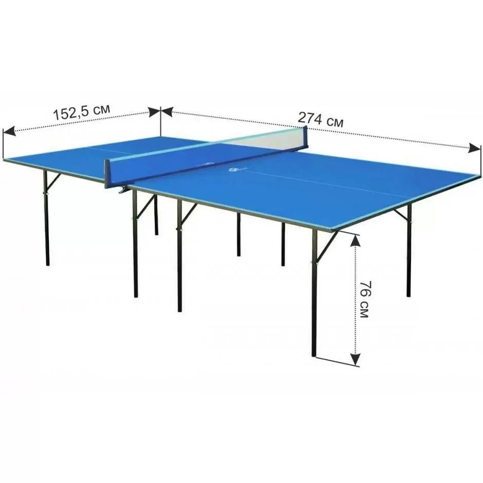 Masă de tenis GSI Sport Hobby Light Gk-1 Indoor, albastru