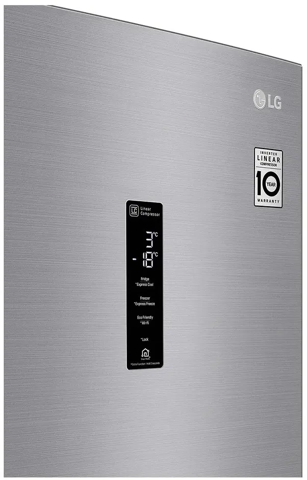 Холодильник LG GA-B509MMQM, серебристый