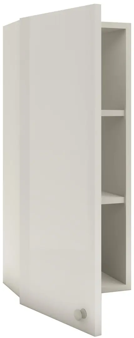 Dulap suspendat Haaus Zaria 1U, alb/alb lucios