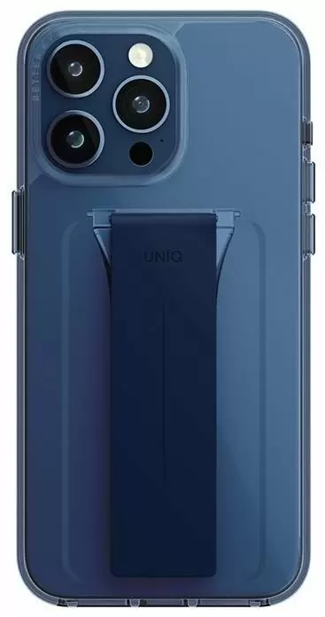Чехол Uniq Heldro Mount with Stand for iPhone 15 Pro, синий